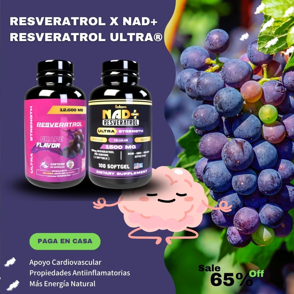Resveratrol x NAD+ Resveratrol Ultra® COMBO ESPECIAL!!