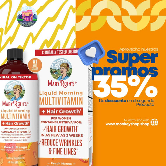 Multivitamínico Mary Ruths PROMOCION EXCLUSIVA 2x1 +DESCUENTO!!