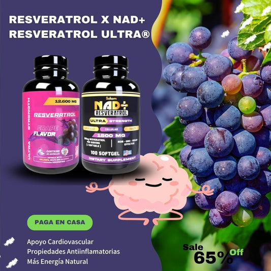 Resveratrol x NAD+ Resveratrol Ultra® COMBO ESPECIAL!!